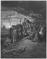 Gustave Doré Bibel: Tod von Ahab